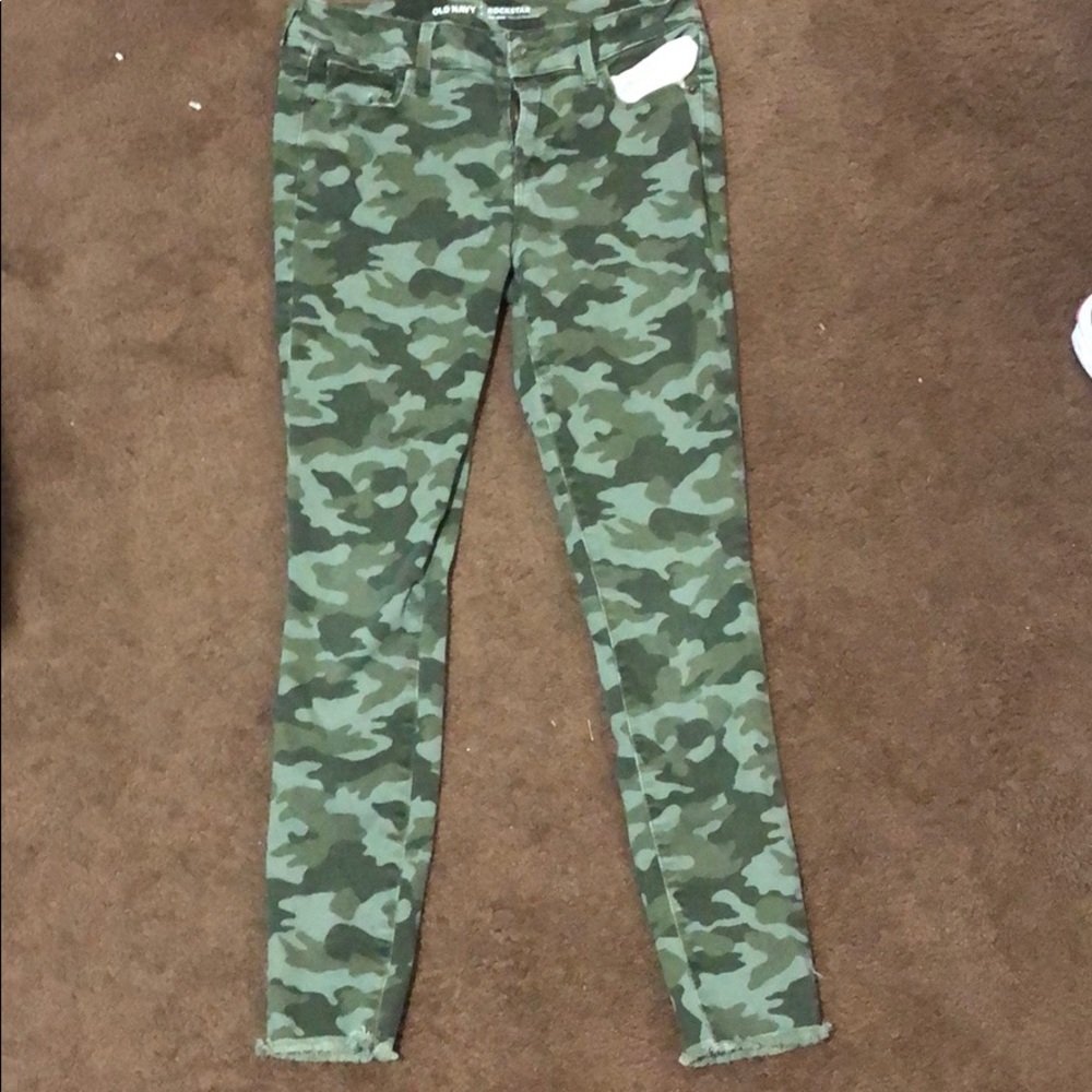 Army styled pants; Old Navy; Rockstar Mid-Rise